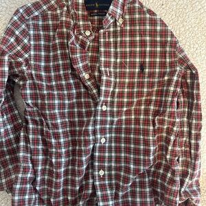 Ralph Lauren Men's Red Plaid Shirt